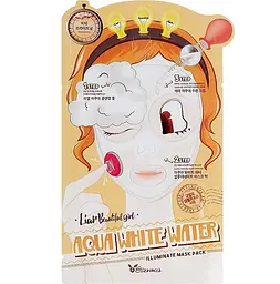 Триступенева маска освітлювальна та зволожувальна 25 мл Elizavecca Aqua White Water Illuminate Mask