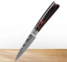 Ніж для чищення овочів Damascus DK-SS 6001 VG-10 9 см Дамаська сталь