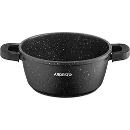 Каструля Ardesto Gemini Anzio зі скляною кришкою чорна 1.8 л (AR2418GE) - мініатюра 6