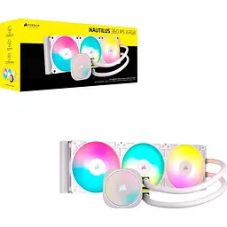 Система водяного охолодження Corsair Nautilus 360 RS ARGB White [CW-9060095-WW] UA [143833] - мініатюра 11
