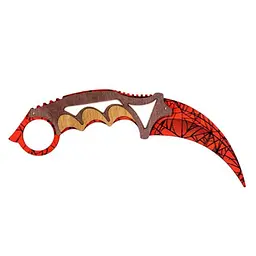 Ніж Керамбіт CS GO Crimson web Сувенір-декор (4820242360047)