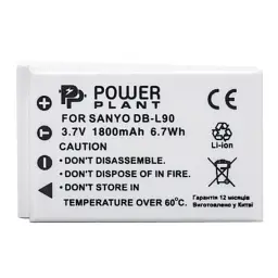 Акумулятор до фото/відео PowerPlant Sanyo DB-L90 (DV00DV1267) - мініатюра 2