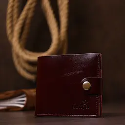 Жіноче глянсове шкіряне портмоне Shvigel 16463 вишневе - мініатюра 6