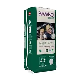 Нічні ЕКО підгузки-трусики для хлопчиків Bambo Dreamy Night Pants (15-35 кг), 4-7 років. Bambo Nature (18875) - мініатюра 4