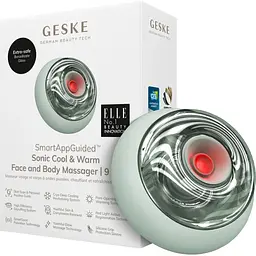 Масажер для обличчя GESKE Sonic Cool&Warm Face and Body Massager 9в1 Green (HB0202) [176786]