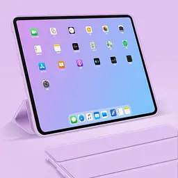 Чохол-книжка BeCover Tri Fold Soft TPU Silicone для Apple iPad Air 11" M2/M3 2024/2025 Purple (711411) - мініатюра 4