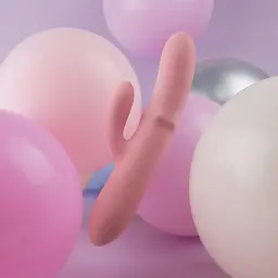 Вібратор-кролик Svakom Mora Neo Thrusting 19.5 см світло-рожевий - мініатюра 9