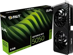 Відеокарта GeForce RTX 5050 8GB Palit Dual (NE65050019P1-GB2070D)