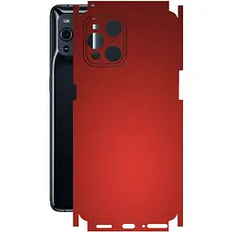 Захисна плівка StatusSKIN для Oppo Find X3 Pro Корпус Вініл червона матова