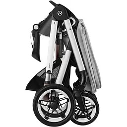 Коляска Cybex Talos S Lux SLV Lava Grey з бампером сіра (522002589) - мініатюра 6