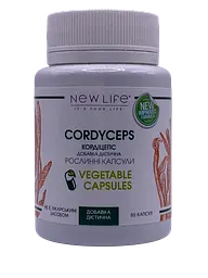 Екстракт New Life кордицепса сухий 60 рослинних капсул