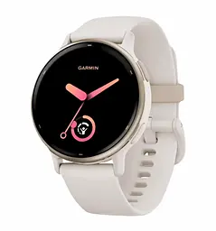 Смарт-годинник Garmin vivoactive 5 Cream Gold Aluminum Bezel with Ivory Case and Silicone Band (010-02862-11)
