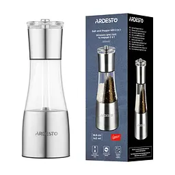 Млинок для спецій механічний Ardesto Gemini акриловий 140 мл (AR1419SS) - мініатюра 2