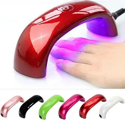 LED лампа для сушіння гель-лаку 9W, зелений - мініатюра 3
