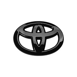 Емблема керма Toyota 65 x 45 мм пластик Чорна (на скотчі)