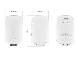 Водонагрівач "Циліндр" Mixxus EWH-08050 Round Dry накопичувальний 50 л сухий тен 2 kW WH0608 - мініатюра 3