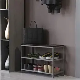 Банкетка універсальна Ferrum-decor Слайм 45x63x26 сірий ДСП Венге 16мм (FRD-105511)