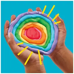 Набір для творчості Hasbro Play-Doh маса для ліплення Райдужні сюрпризи 50 баночок (G1761) - мініатюра 4
