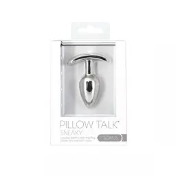 Анальна пробка Pillow Talk Sneaky Luxurious Stainless Steel Anal Plug, 6х2.5 см - мініатюра 4