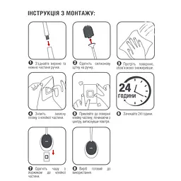 Йоржик для унітазу МВМ My Home клейкий BP-21, білий з сірим (BP-21 WHITE/GRAY) - мініатюра 6