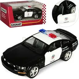 Машинка поліцейська інертна Kinsmart Ford Mustang KT5091WP