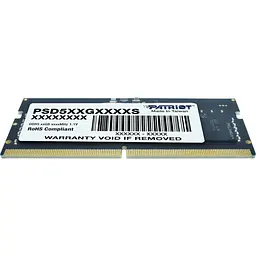 Модуль пам'яті SO-DIMM DDR5 Patriot Signature Line 8 ГБ 5600 МГц (PSD58G560041S) [175552] - мініатюра 4