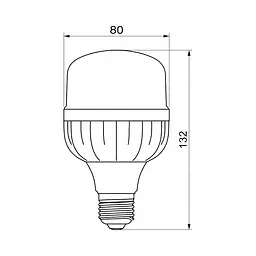 LED-лампа Titanum A80 20W E27 6500К (26393-000) - мініатюра 3