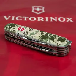 Ніж Victorinox Huntsman Army 91 мм Піксель + Лого (1.3713.3_W3941p) - мініатюра 3