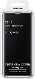Чохол-книжка Samsung Clear View Cover для Samsung Galaxy S10 SM-G973 Black (EF-ZG973CBEGRU) - мініатюра 5