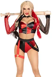 Еротичний костюм Leg Avenue Crime Spree Sweetie Costume XS, топ, шорти - мініатюра 1