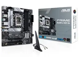 Мат.плата LGA1700, Asus PRIME B660M-A WIFI D4, B660, 4xDDR4, Int.Video(CPU), 4xSATA3, 2xM.2, 1xPCI-E 16x 4.0, 2xPCI-E 16x 3.0, ALC897, GLan, WiFi 6, Bluetooth 5.2, 5xUSB3.2/6xUSB2.0, HDMI/DP, MicroATX