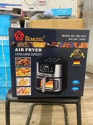 Аерофритюрниця Domotec MS-3223 12 літрів потужністю 3500 Вт, два тіни - мініатюра 3