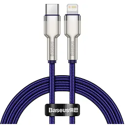 Кабель Baseus Cafule Series Metal Cable Type-C to Lightning PD 20W 1m CATLJK-A05 Purple