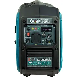 Генератор KonnerSohnen KS 2000iG S, 230В, 2.0кВт, ручний запуск, 19кг / 2000 Вт / Бензин (KS2000IGS) - мініатюра 9