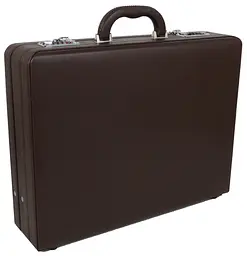 Кейс дипломат із екошкіри зі збільшенням обсягу Portfolio S1645432 Коричневий - мініатюра 2