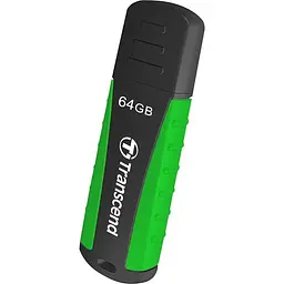USB Flash накопичувач Transcend 64GB JetFlash 810 USB 3.0 black green (TS64GJF810) - мініатюра 2