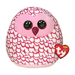 М'яка іграшка Ty Squish-a-Boos Рожева сова Pinky 20 см (39300)