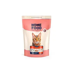 Сухий корм для кішок Home Food For active з куркою та креветками 1.6 кг (4820235020071)