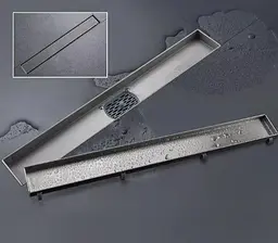 Душовий трап під плитку Gappo 70х600 мм, нержавіюча сталь G86007-4 - мініатюра 3