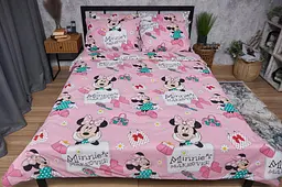 Комплект постільної білизни Moon&Star Бязь Gold Люкс Minnie's Makeover полуторний євро 160х220 наволочки 2х50х70 - мініатюра 2