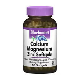 Вітамінно-мінеральний комплекс Bluebonnet Nutrition Кальцій Магній + Цинк, 60 желатинових капсул (BLB0700) - мініатюра 2