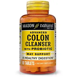 Очищення і детокс Mason Natural Advanced Colon Cleanser  з пробіотиками 90 таблеток