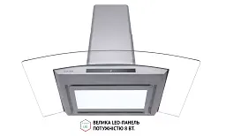 Витяжка декоративна зі склом Perfelli TG 9635 I 1000 LED - мініатюра 4