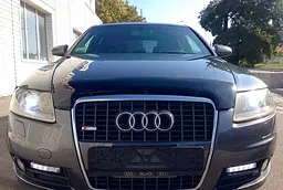 Дефлектор капоту мухобійка для Audi A6 2006-2011 - мініатюра 2