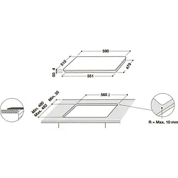 Індукційна варильна поверхня Whirlpool WLS5360BFW [138086] - мініатюра 4