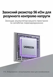 Кабель UGREEN L309 USB-A - USB-C QC 3.0 18 Вт 1 м чорний (85201) - мініатюра 15