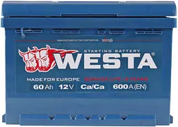 Автомобільний акумулятор WESTA 60 Ah / 600 A Premium L лівий плюс (242x175x190) WPR601 - мініатюра 2