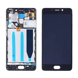 Дисплей для Meizu M6 Note з чорним тачскрином і корпусною рамкою