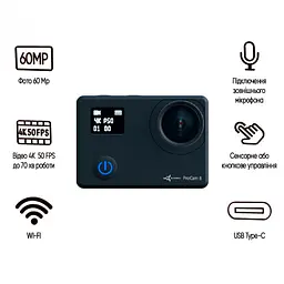 Екшн-камера Airon ProCam 8 Blogger Kit 30 в 1 Black [69477915500063] [83139] - мініатюра 4