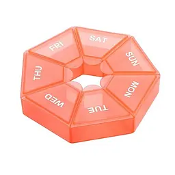 Таблетниця Semi 7Days Mini Pill Box, помаранчевий